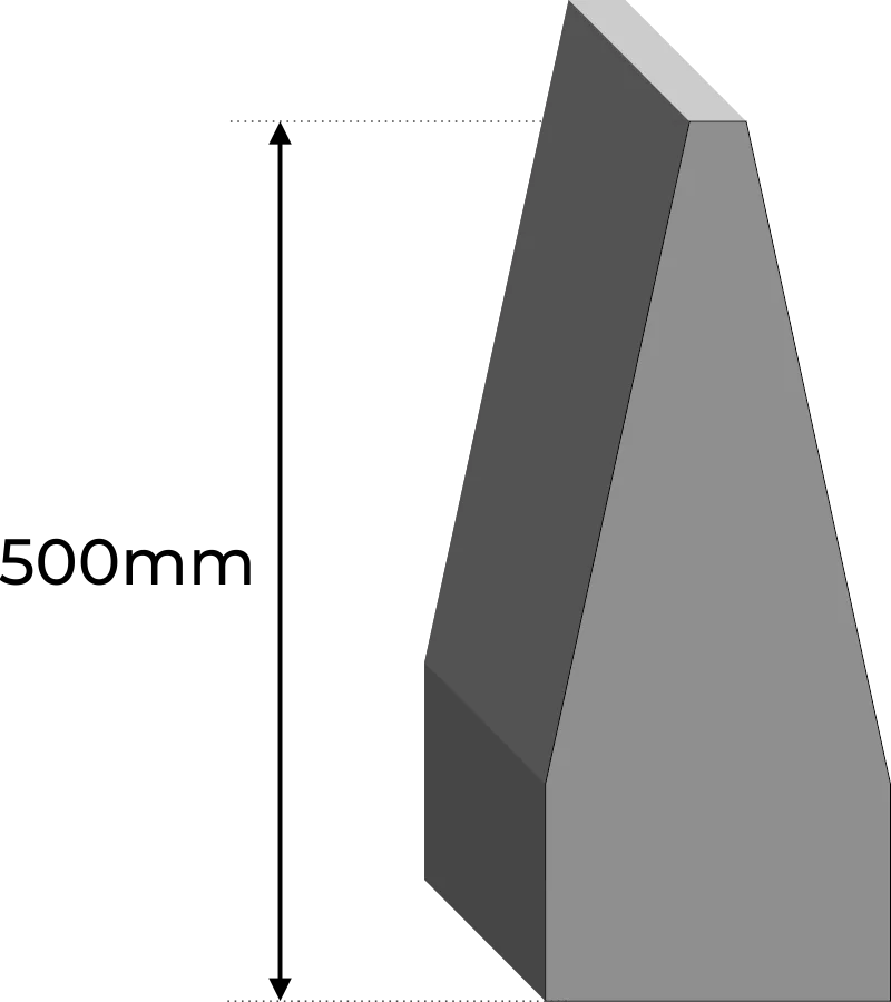 T-500 sound absorption wedge